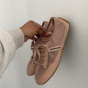 Givenchy Blush Beige Low-Top Lace Sneakers